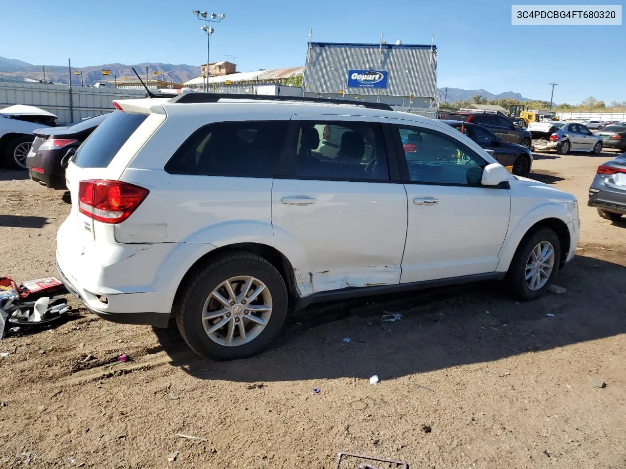 2015 Dodge Journey Sxt VIN: 3C4PDCBG4FT680320 Lot: 77456694