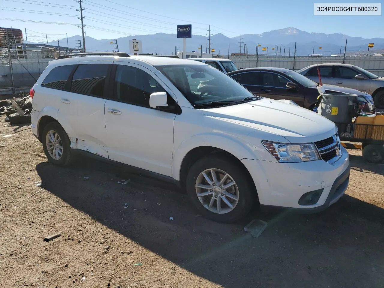 2015 Dodge Journey Sxt VIN: 3C4PDCBG4FT680320 Lot: 77456694