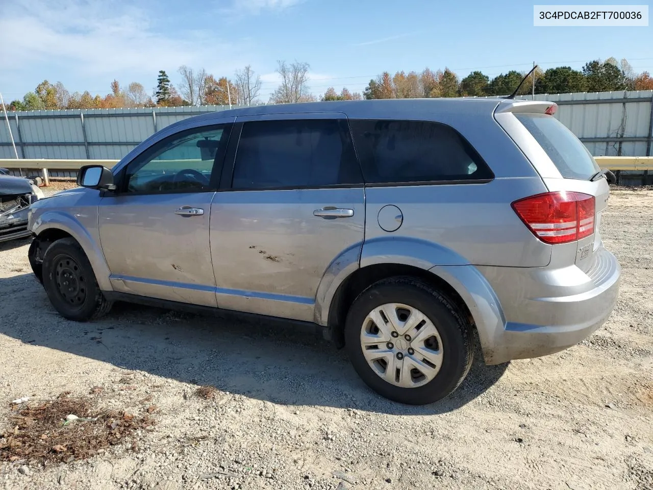 2015 Dodge Journey Se VIN: 3C4PDCAB2FT700036 Lot: 77547194