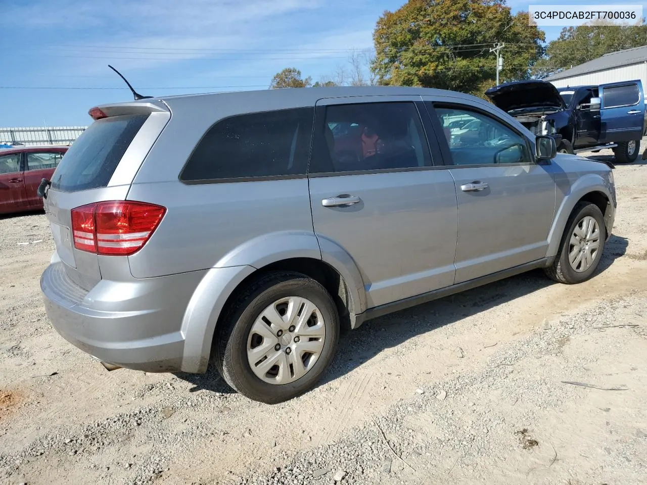 2015 Dodge Journey Se VIN: 3C4PDCAB2FT700036 Lot: 77547194