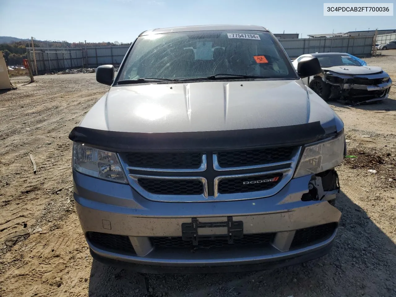 2015 Dodge Journey Se VIN: 3C4PDCAB2FT700036 Lot: 77547194