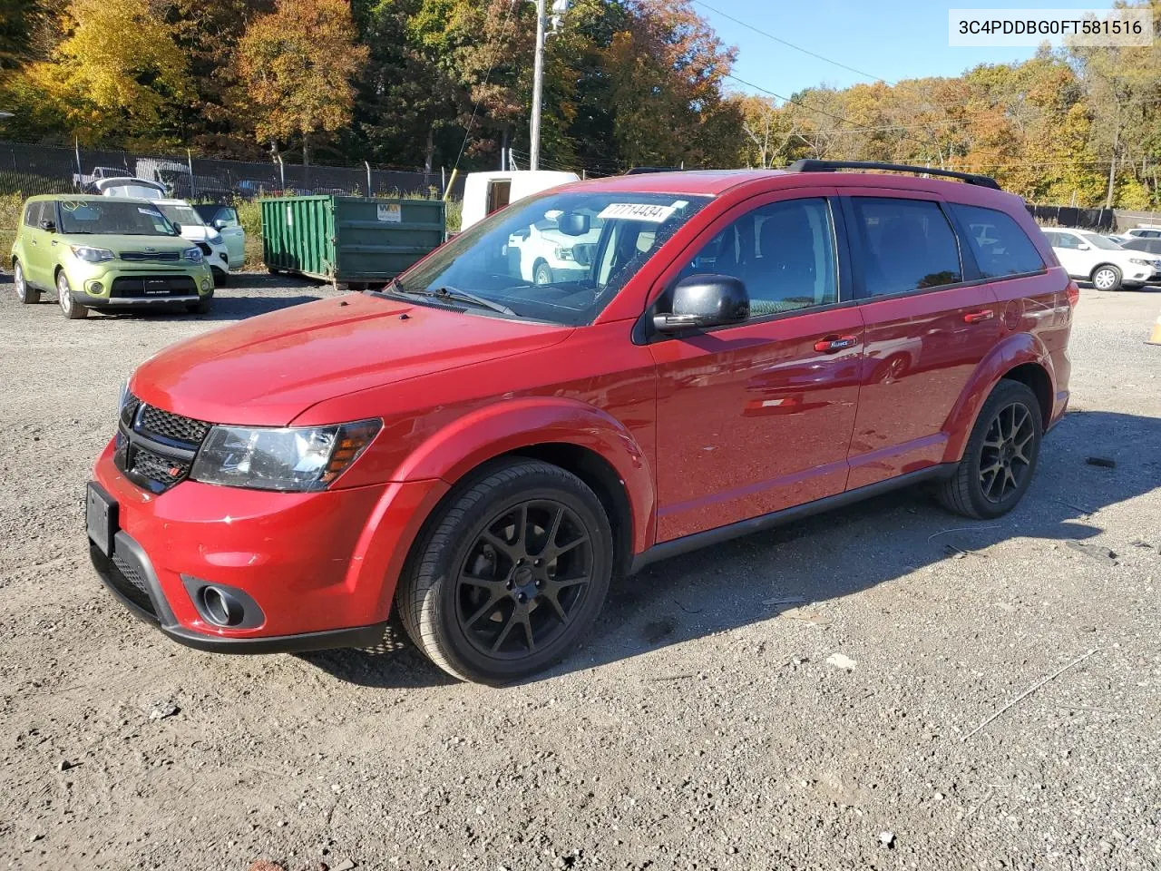 2015 Dodge Journey Sxt VIN: 3C4PDDBG0FT581516 Lot: 77714434