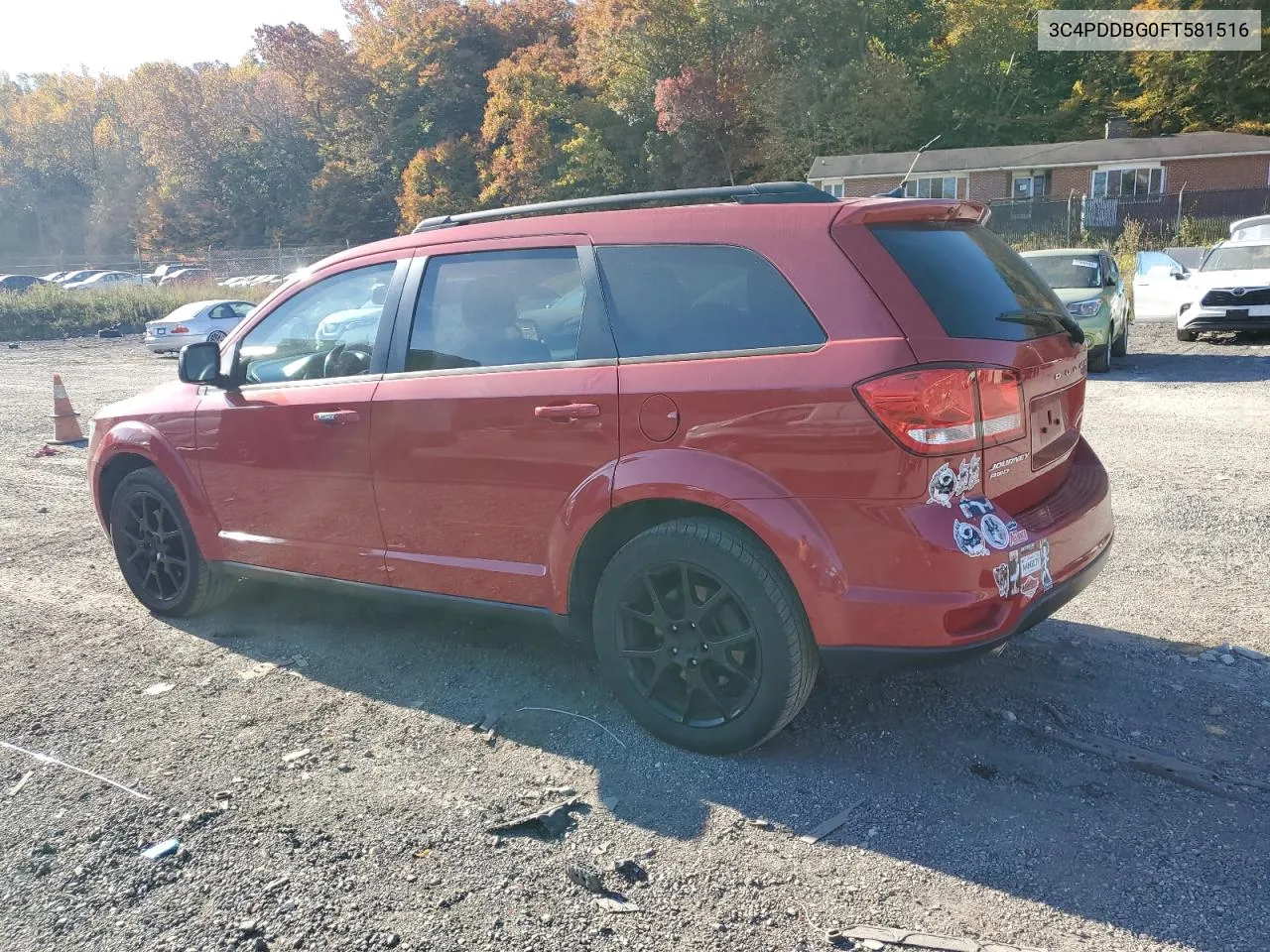 2015 Dodge Journey Sxt VIN: 3C4PDDBG0FT581516 Lot: 77714434