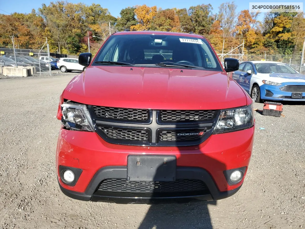 2015 Dodge Journey Sxt VIN: 3C4PDDBG0FT581516 Lot: 77714434