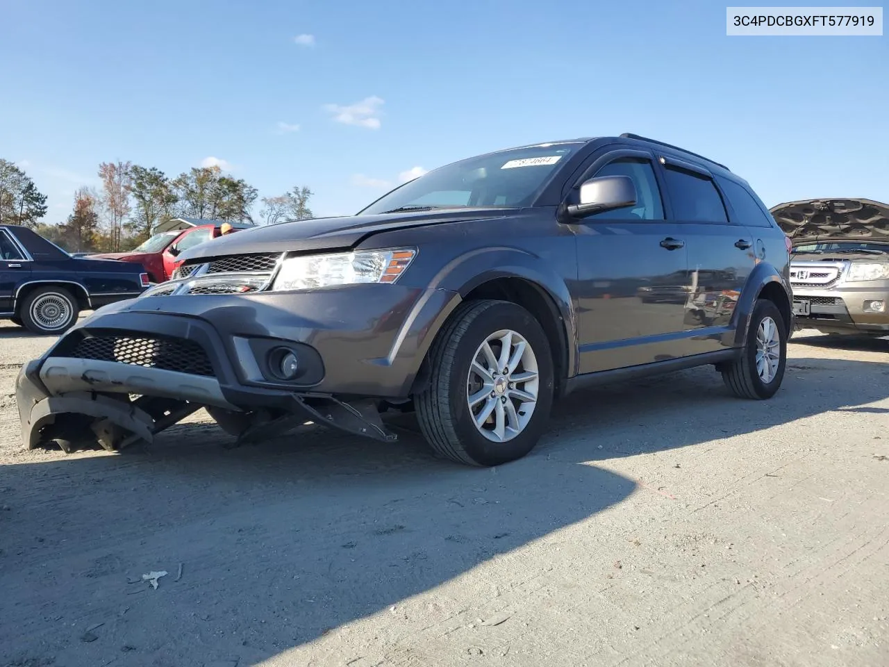 2015 Dodge Journey Sxt VIN: 3C4PDCBGXFT577919 Lot: 77874664