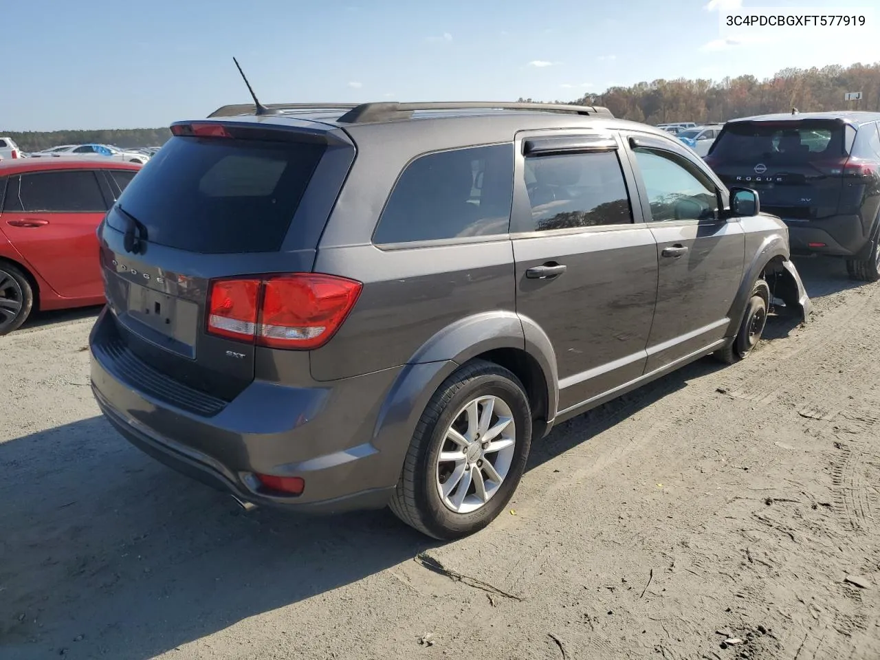 2015 Dodge Journey Sxt VIN: 3C4PDCBGXFT577919 Lot: 77874664