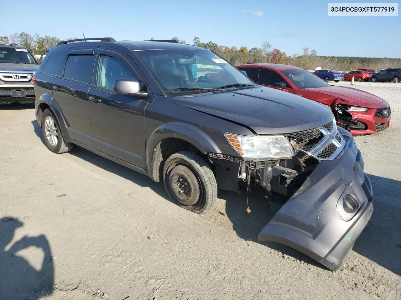 2015 Dodge Journey Sxt VIN: 3C4PDCBGXFT577919 Lot: 77874664