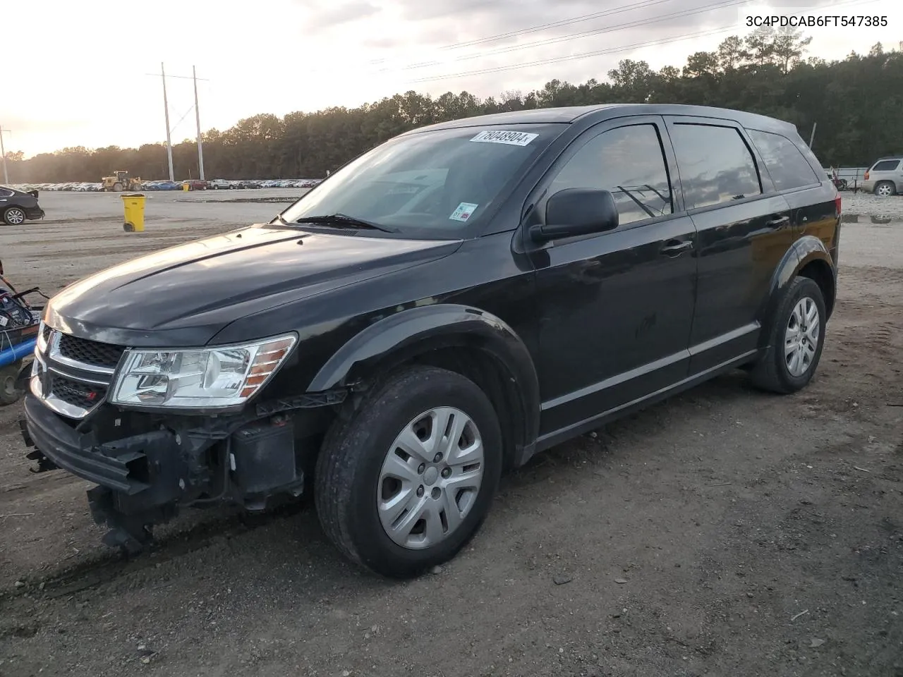 2015 Dodge Journey Se VIN: 3C4PDCAB6FT547385 Lot: 78048904