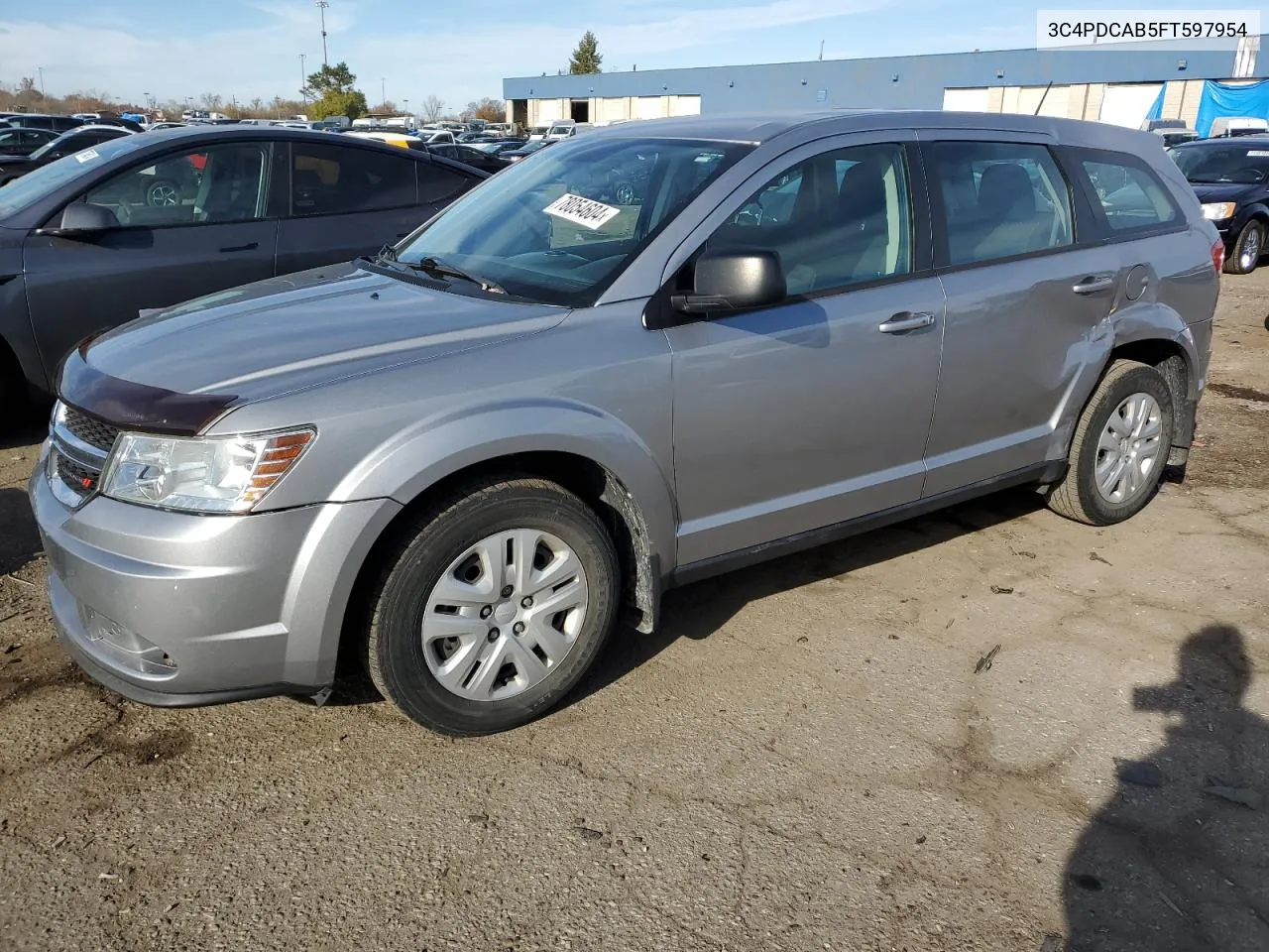 2015 Dodge Journey Se VIN: 3C4PDCAB5FT597954 Lot: 78054604