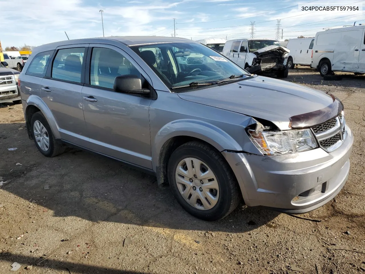 2015 Dodge Journey Se VIN: 3C4PDCAB5FT597954 Lot: 78054604