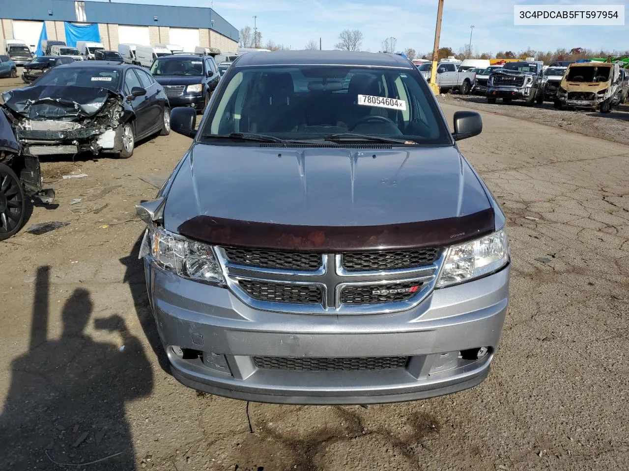 2015 Dodge Journey Se VIN: 3C4PDCAB5FT597954 Lot: 78054604