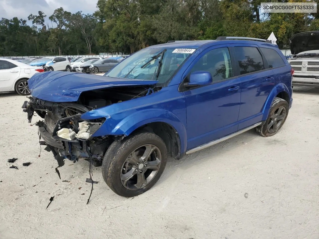 2015 Dodge Journey Crossroad VIN: 3C4PDCGG0FT535333 Lot: 78069644