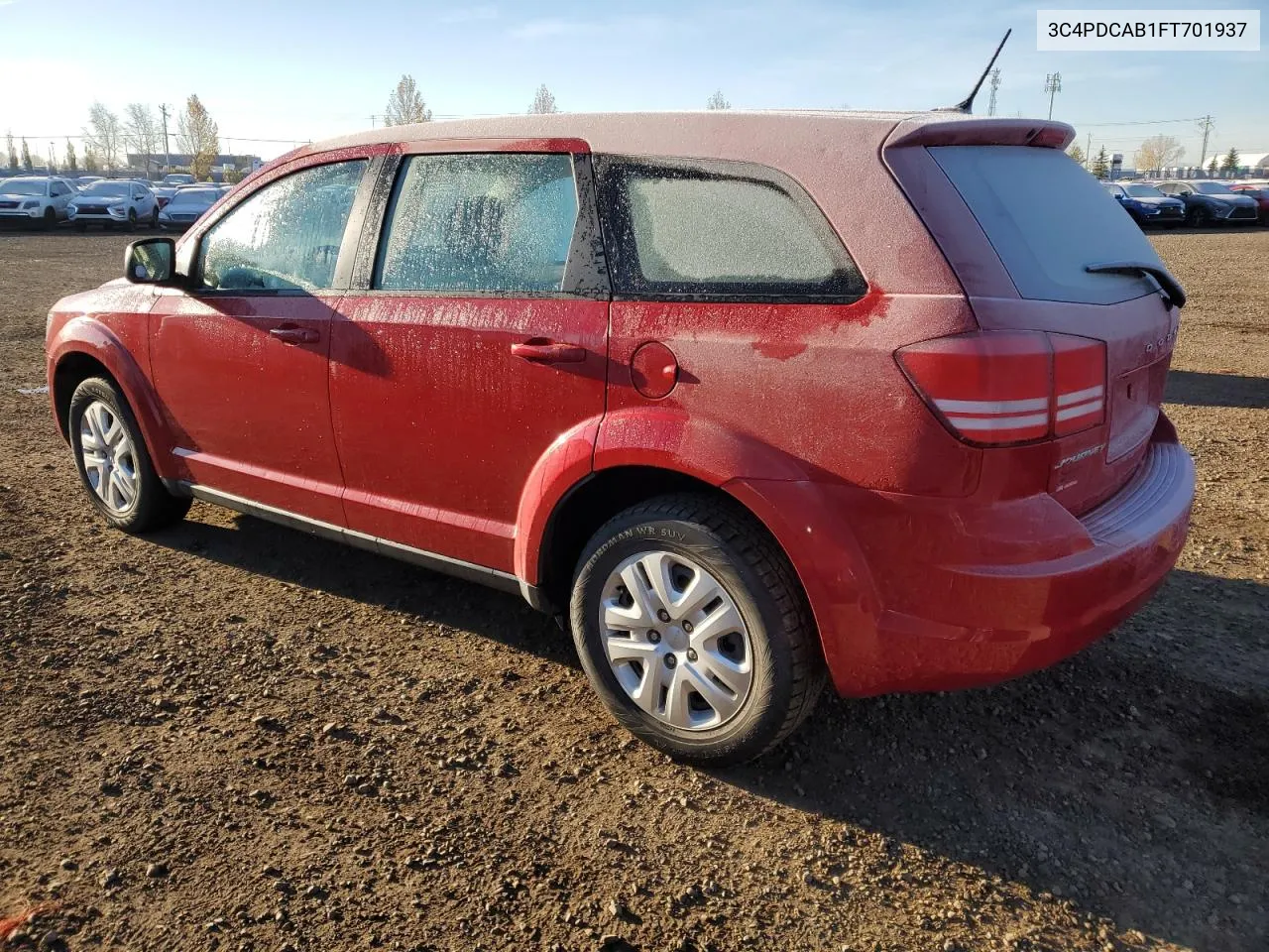 2015 Dodge Journey Se VIN: 3C4PDCAB1FT701937 Lot: 78255944