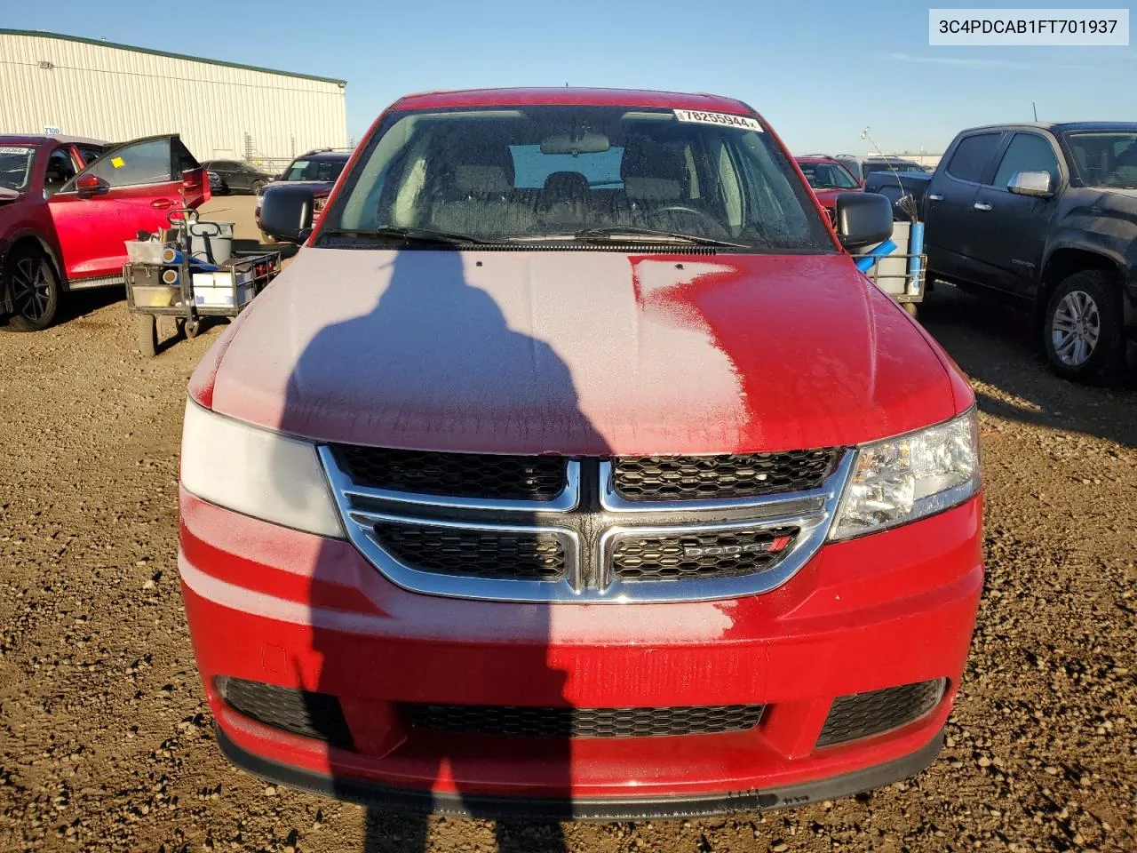 2015 Dodge Journey Se VIN: 3C4PDCAB1FT701937 Lot: 78255944