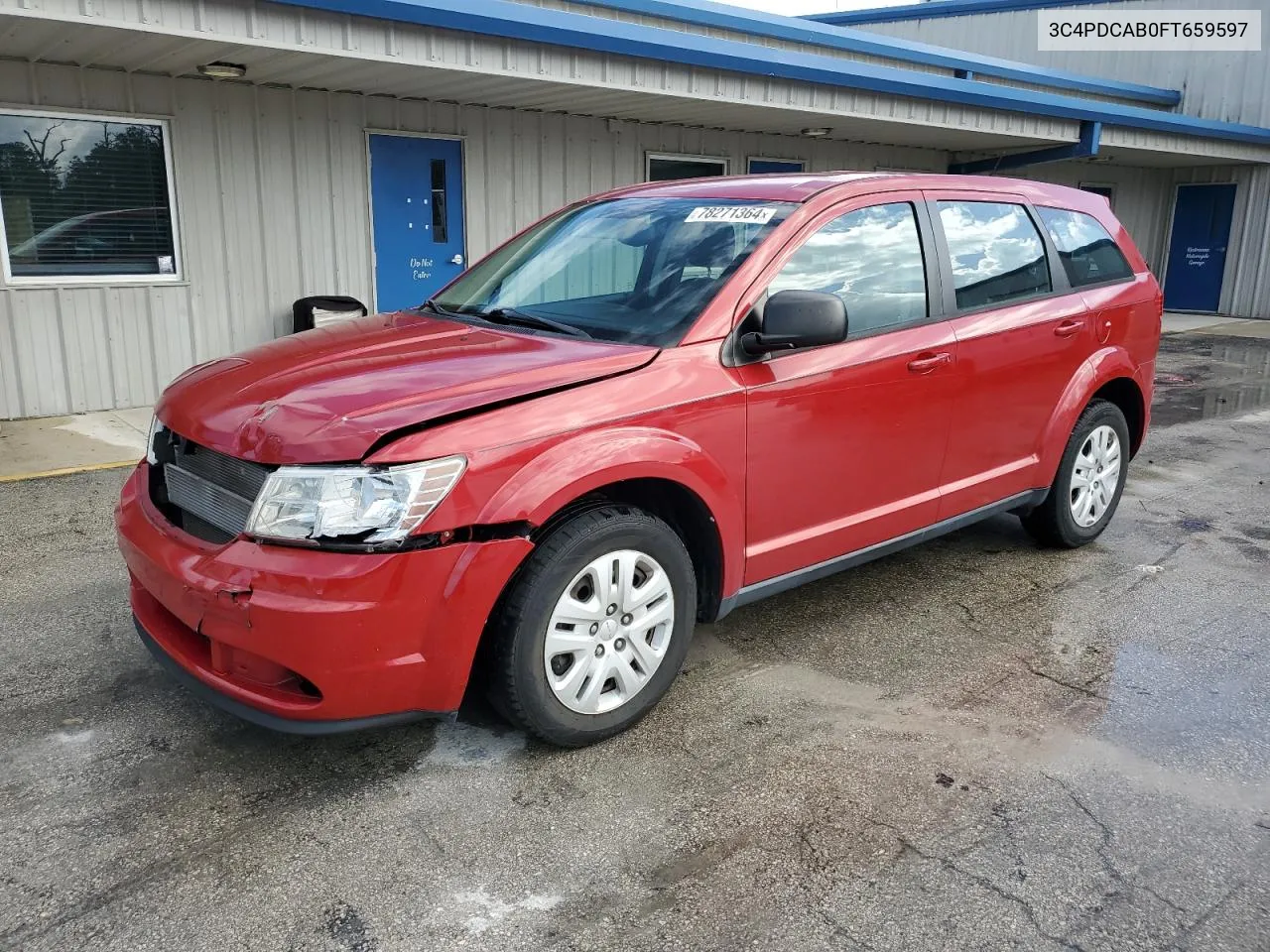 2015 Dodge Journey Se VIN: 3C4PDCAB0FT659597 Lot: 78271364