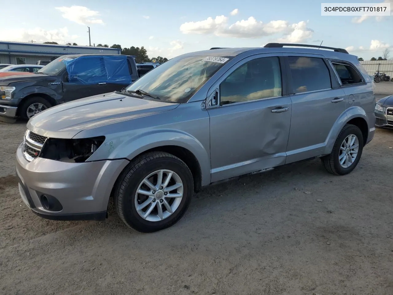 2015 Dodge Journey Sxt VIN: 3C4PDCBGXFT701817 Lot: 78379764