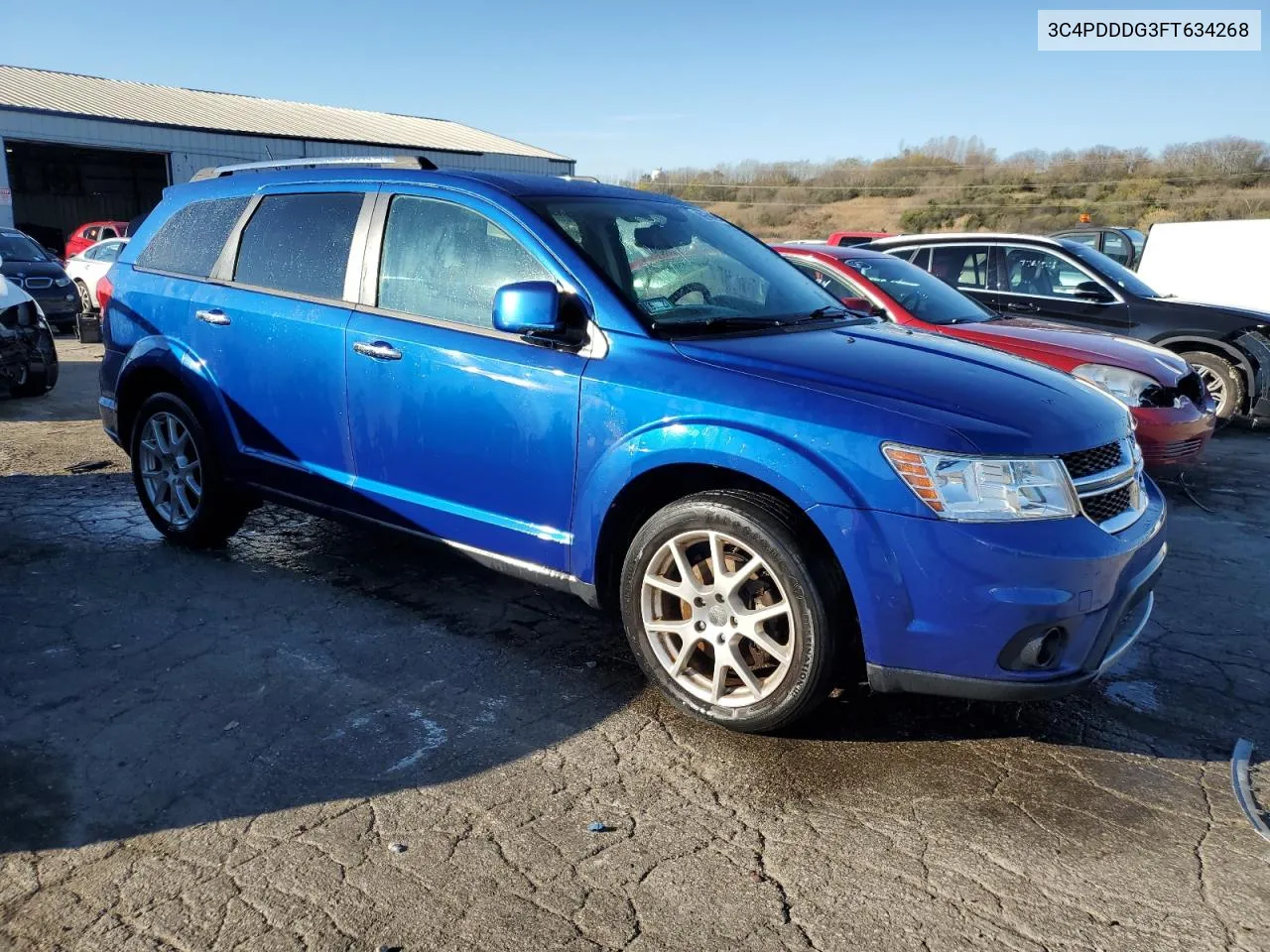 2015 Dodge Journey Limited VIN: 3C4PDDDG3FT634268 Lot: 78507584