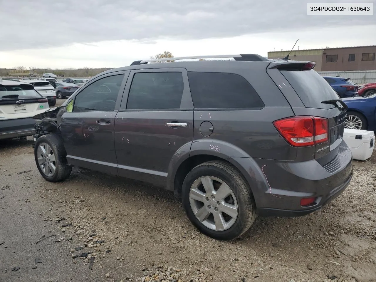 2015 Dodge Journey Limited VIN: 3C4PDCDG2FT630643 Lot: 78949394