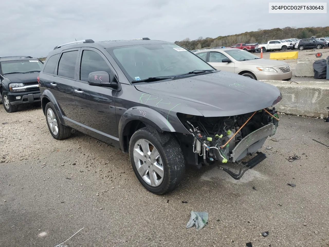 2015 Dodge Journey Limited VIN: 3C4PDCDG2FT630643 Lot: 78949394