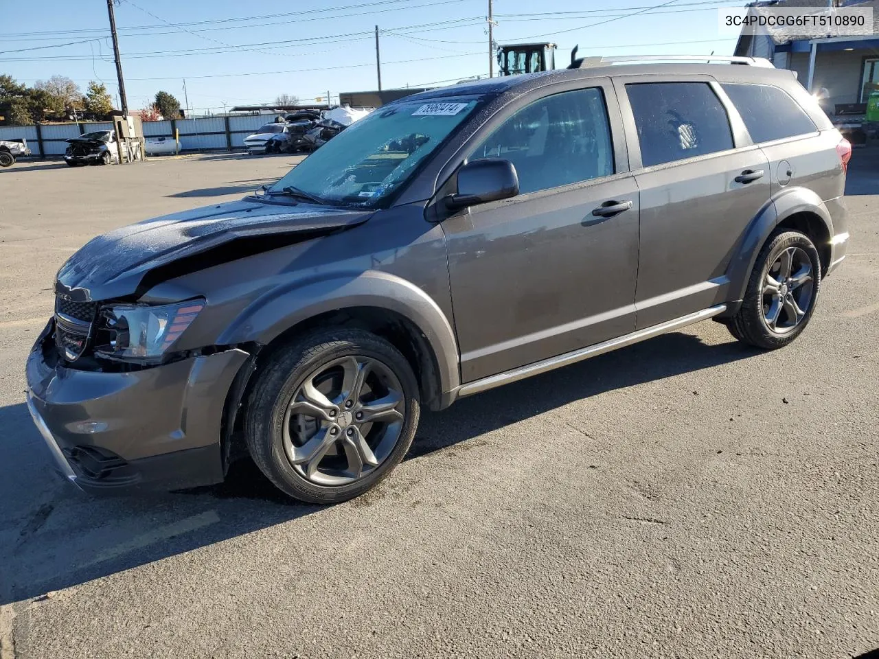 2015 Dodge Journey Crossroad VIN: 3C4PDCGG6FT510890 Lot: 78960414