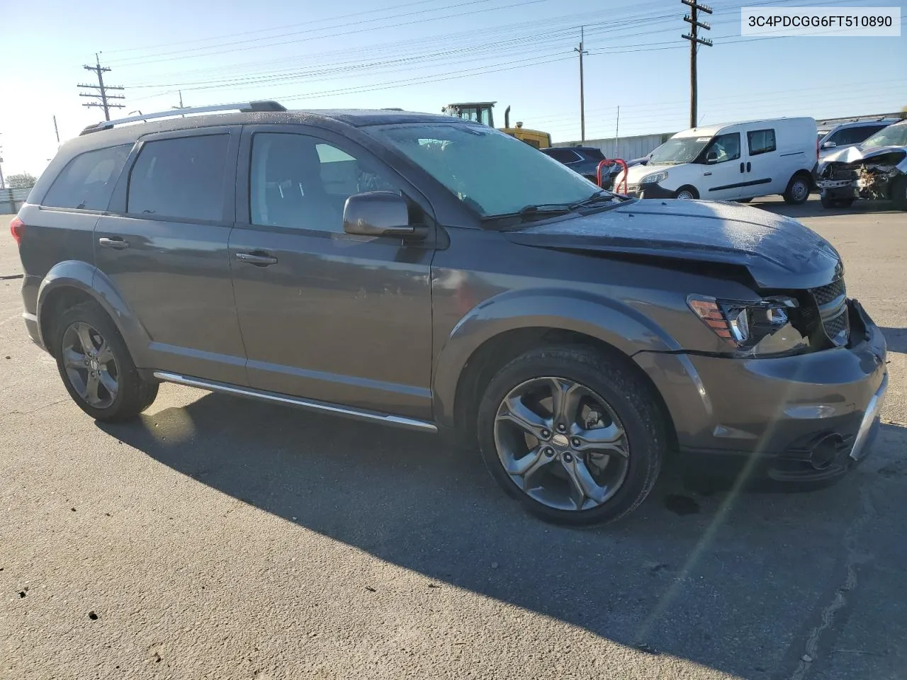 2015 Dodge Journey Crossroad VIN: 3C4PDCGG6FT510890 Lot: 78960414