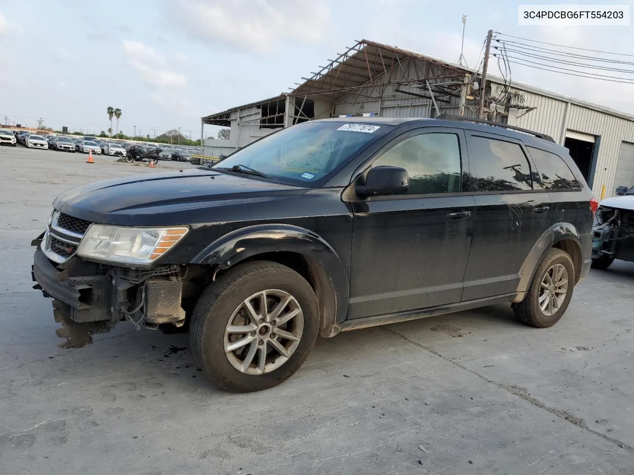 2015 Dodge Journey Sxt VIN: 3C4PDCBG6FT554203 Lot: 79177874