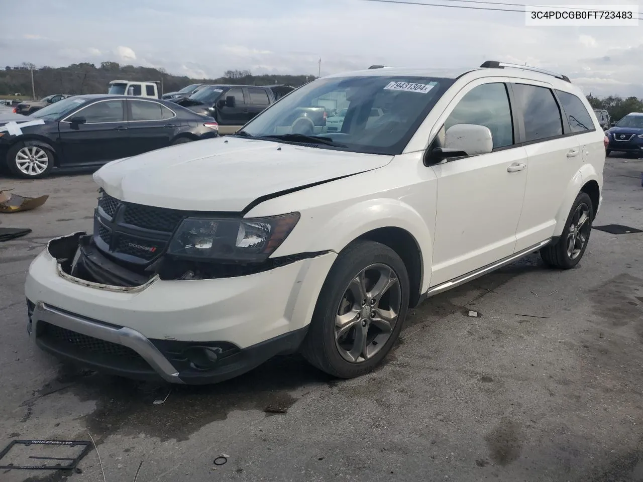 2015 Dodge Journey Crossroad VIN: 3C4PDCGB0FT723483 Lot: 79431304