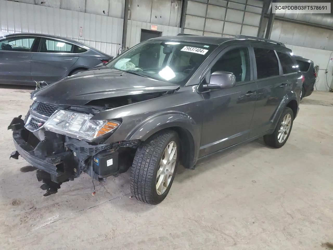 2015 Dodge Journey Sxt VIN: 3C4PDDBG3FT578691 Lot: 79637404