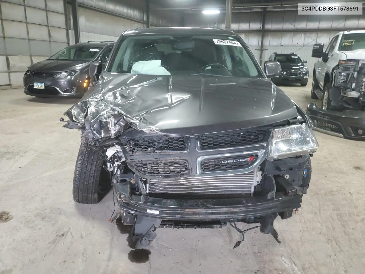 2015 Dodge Journey Sxt VIN: 3C4PDDBG3FT578691 Lot: 79637404