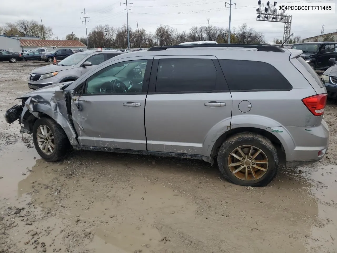 2015 Dodge Journey Sxt VIN: 3C4PDCBG0FT711465 Lot: 80107194