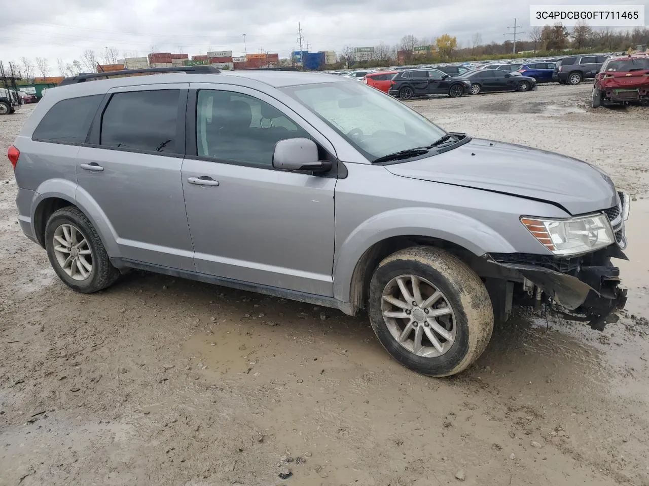 2015 Dodge Journey Sxt VIN: 3C4PDCBG0FT711465 Lot: 80107194