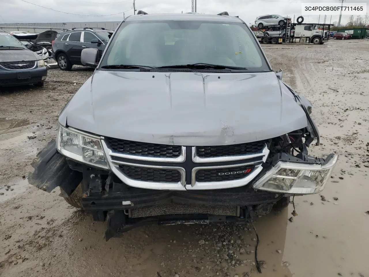 2015 Dodge Journey Sxt VIN: 3C4PDCBG0FT711465 Lot: 80107194