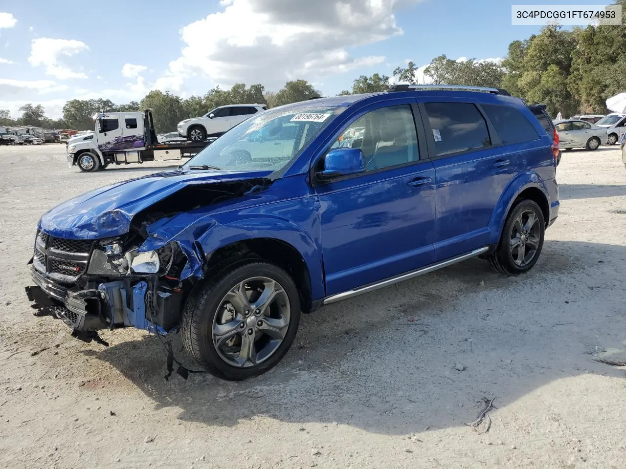 2015 Dodge Journey Crossroad VIN: 3C4PDCGG1FT674953 Lot: 80196764