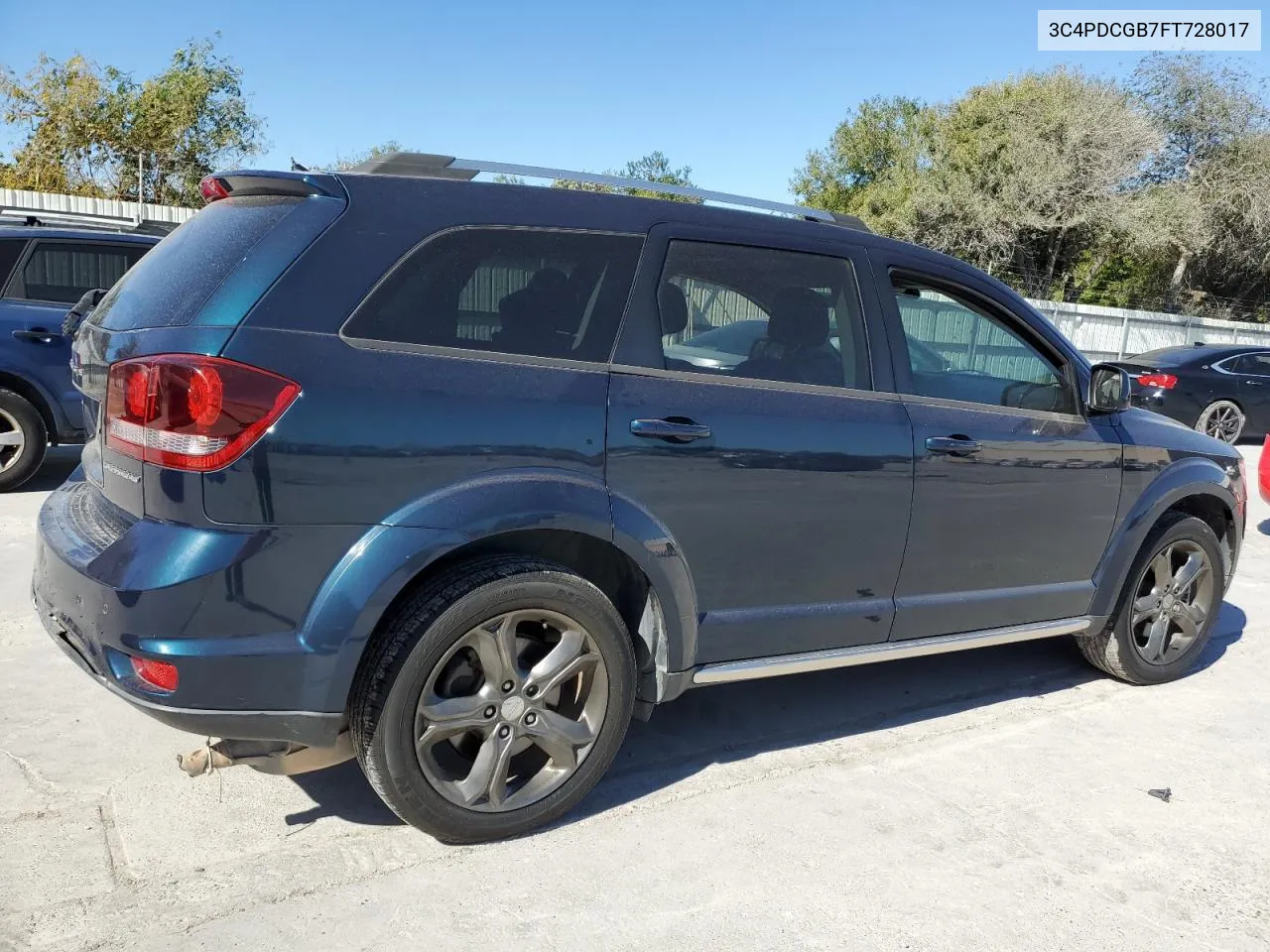 2015 Dodge Journey Crossroad VIN: 3C4PDCGB7FT728017 Lot: 80664614