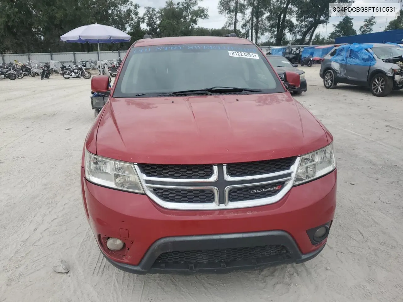 2015 Dodge Journey Sxt VIN: 3C4PDCBG8FT610531 Lot: 81223354