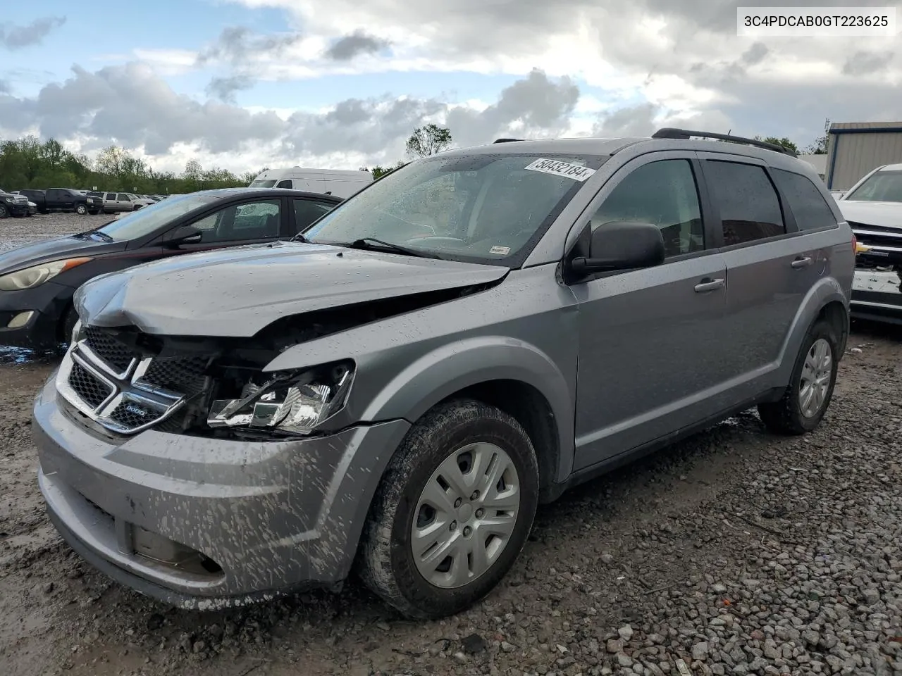 2016 Dodge Journey Se VIN: 3C4PDCAB0GT223625 Lot: 50432184