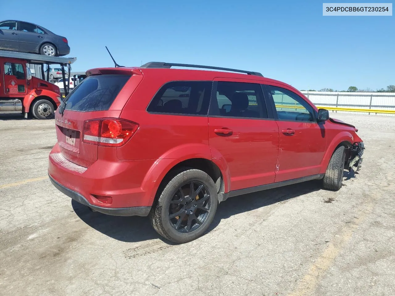 2016 Dodge Journey Sxt VIN: 3C4PDCBB6GT230254 Lot: 52631424