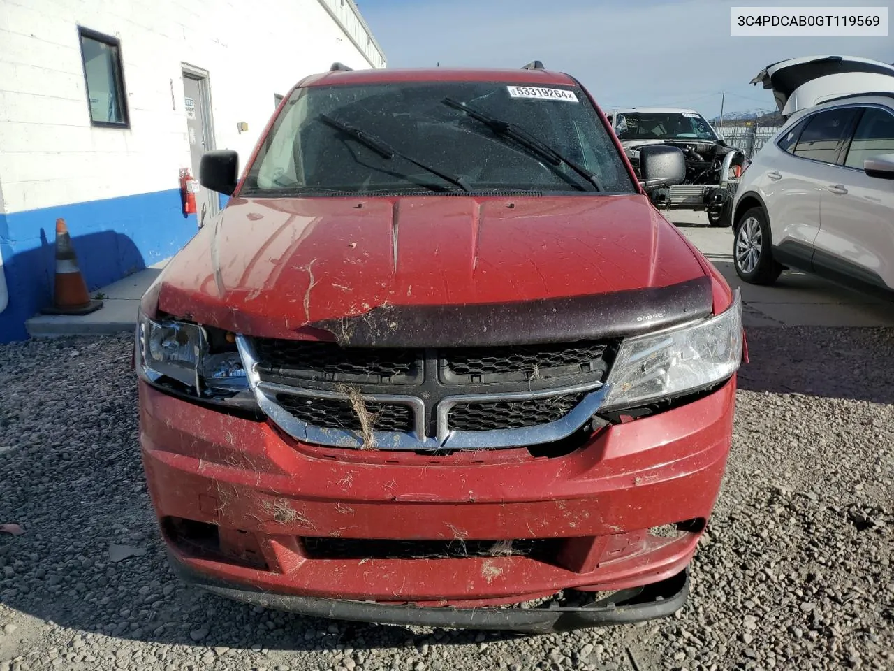 2016 Dodge Journey Se VIN: 3C4PDCAB0GT119569 Lot: 53319264