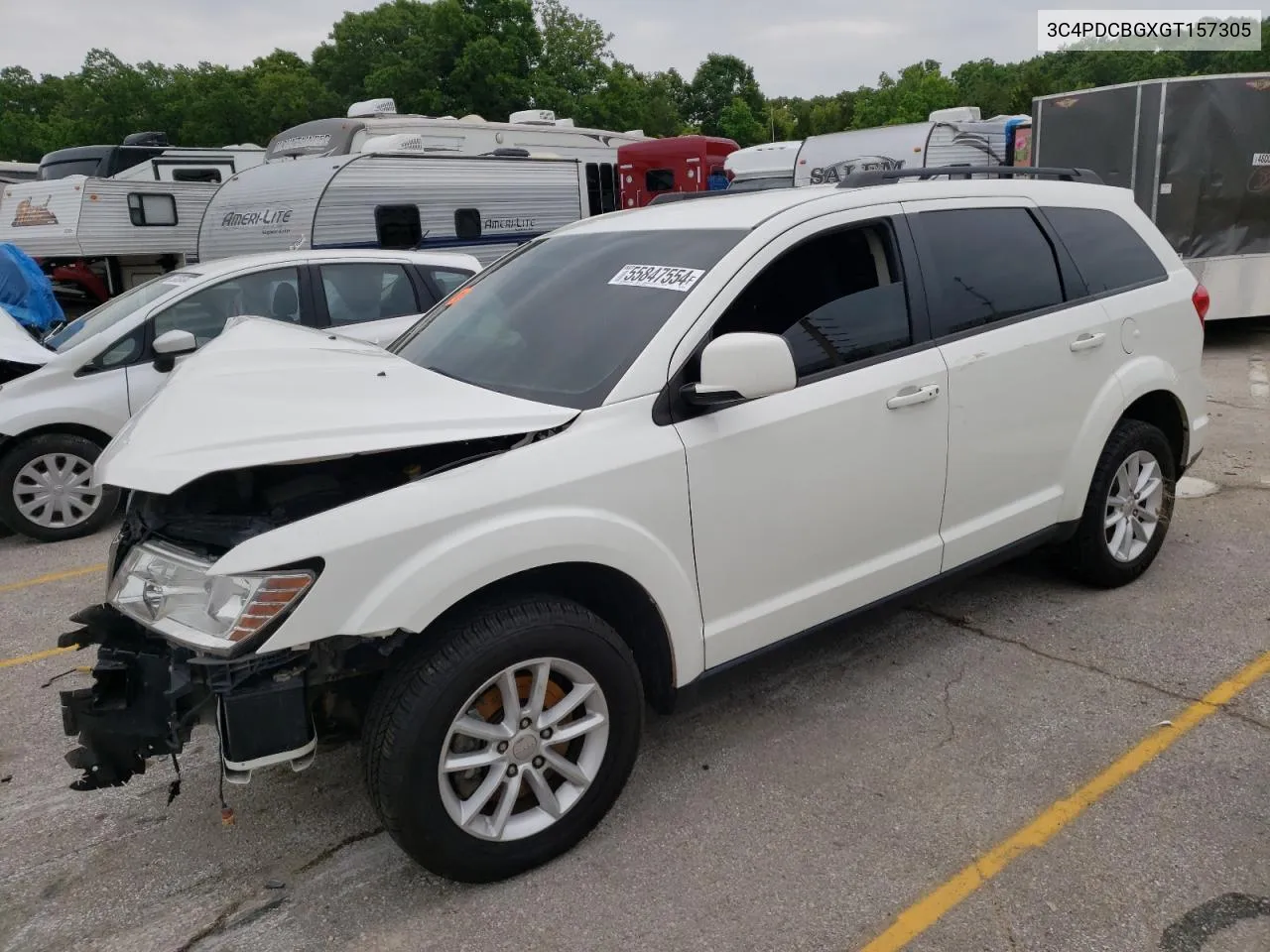 2016 Dodge Journey Sxt VIN: 3C4PDCBGXGT157305 Lot: 55847554