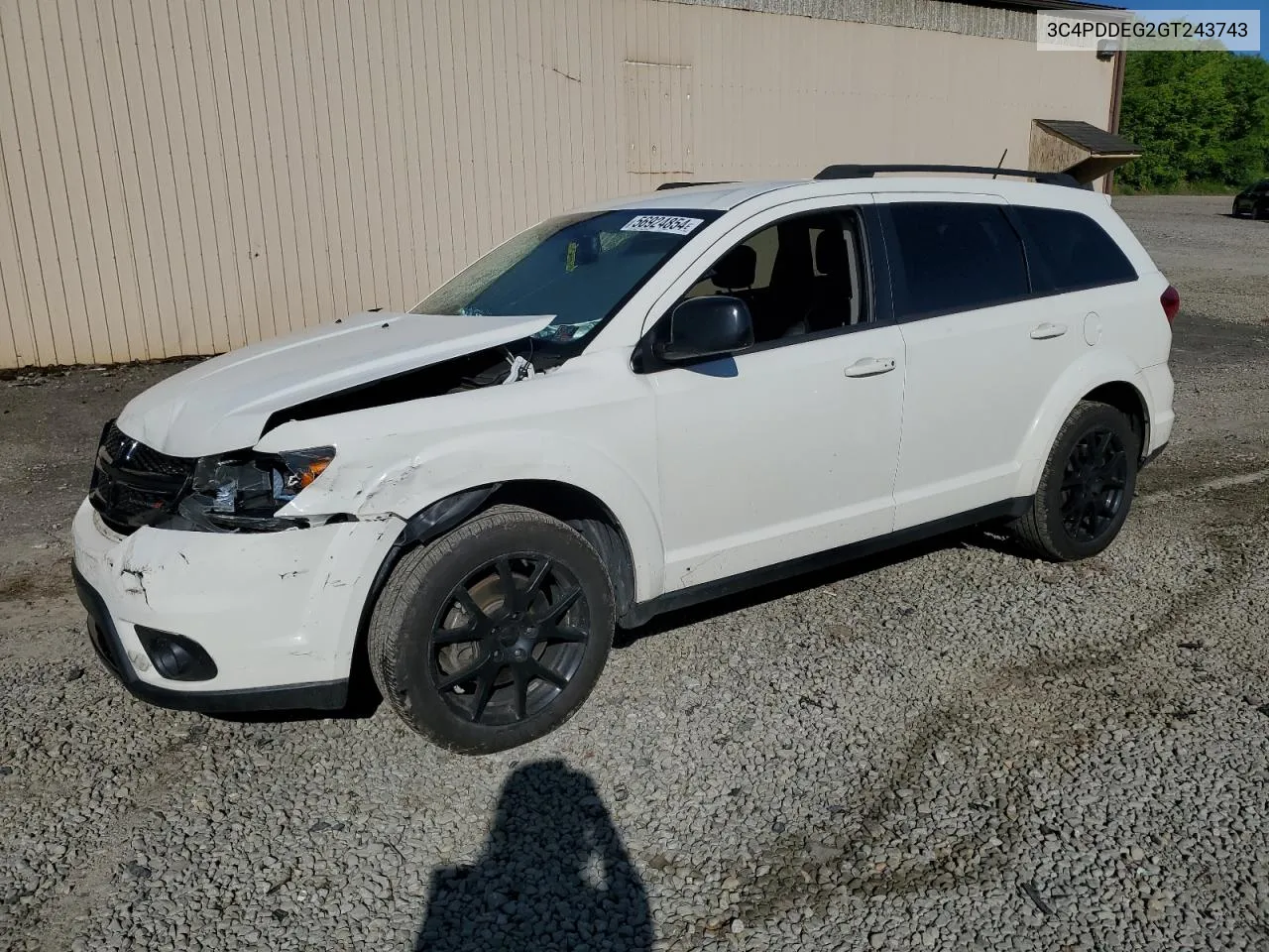 2016 Dodge Journey R/T VIN: 3C4PDDEG2GT243743 Lot: 56924854