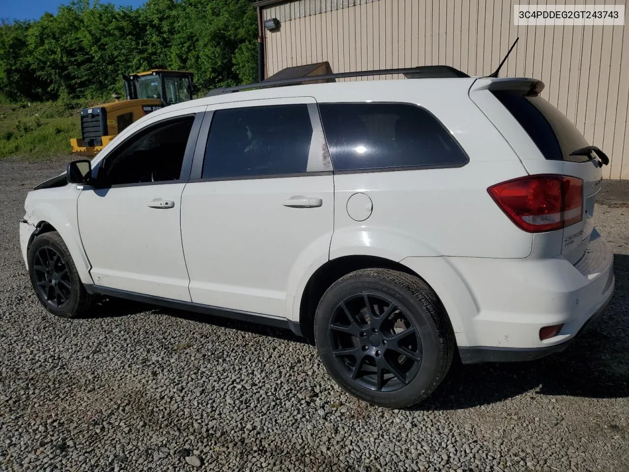 2016 Dodge Journey R/T VIN: 3C4PDDEG2GT243743 Lot: 56924854