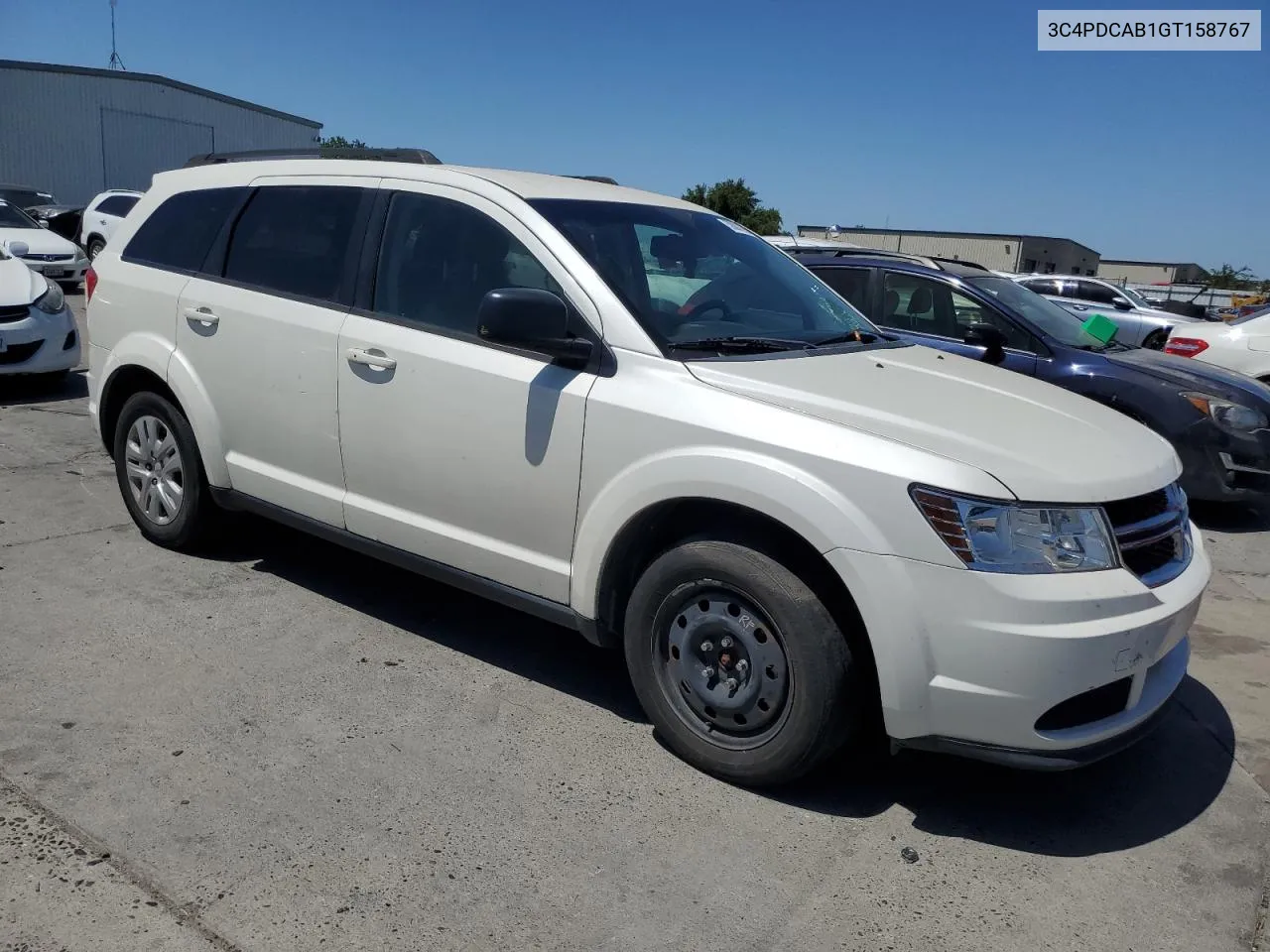 2016 Dodge Journey Se VIN: 3C4PDCAB1GT158767 Lot: 58087984