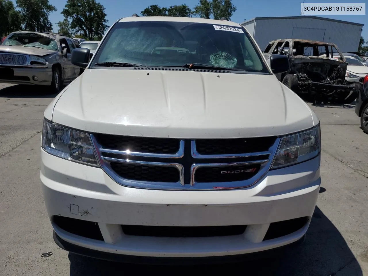 2016 Dodge Journey Se VIN: 3C4PDCAB1GT158767 Lot: 58087984