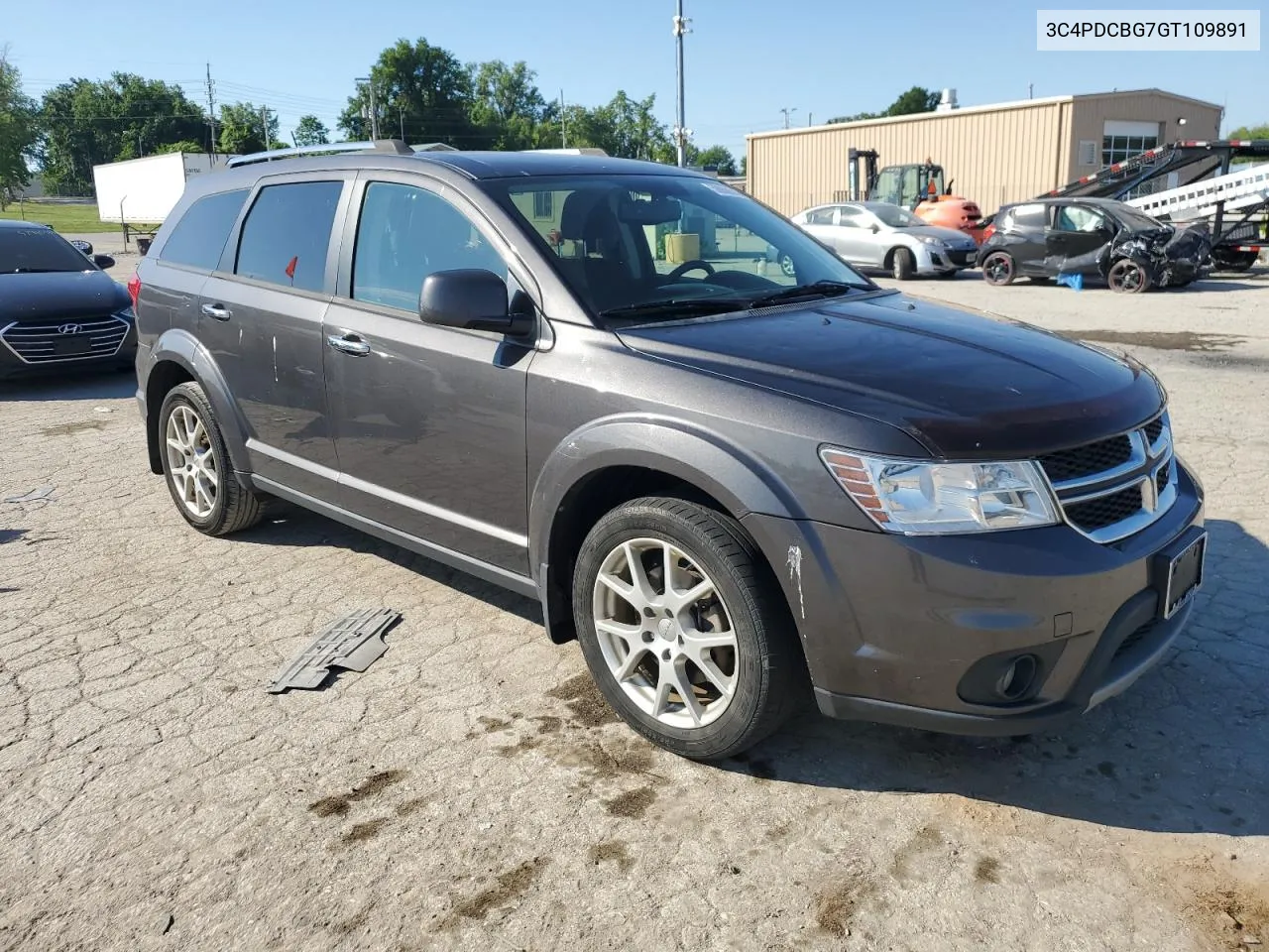 2016 Dodge Journey Sxt VIN: 3C4PDCBG7GT109891 Lot: 59058514