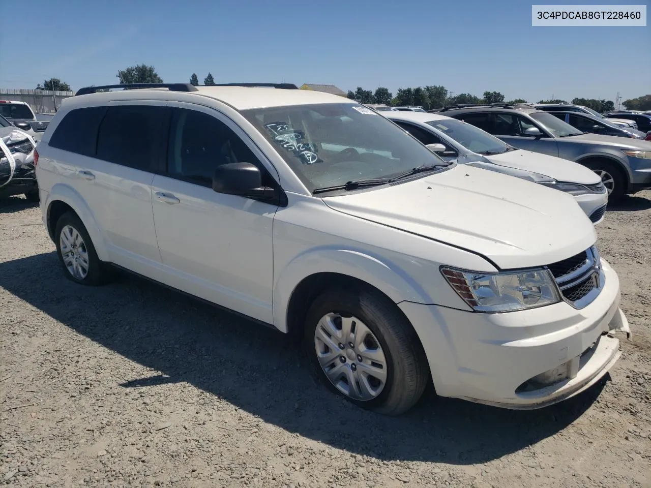 2016 Dodge Journey Se VIN: 3C4PDCAB8GT228460 Lot: 60977774