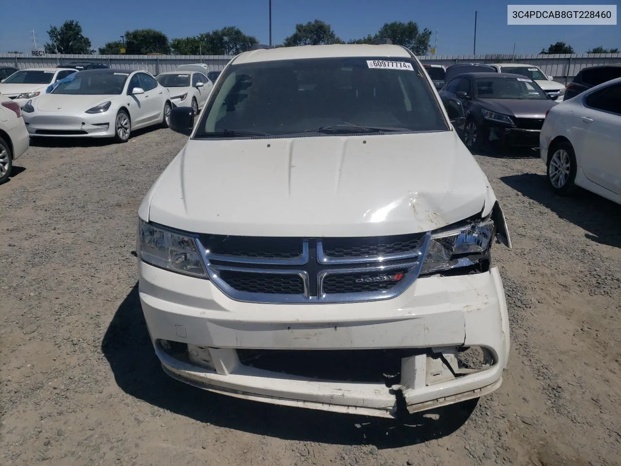 2016 Dodge Journey Se VIN: 3C4PDCAB8GT228460 Lot: 60977774