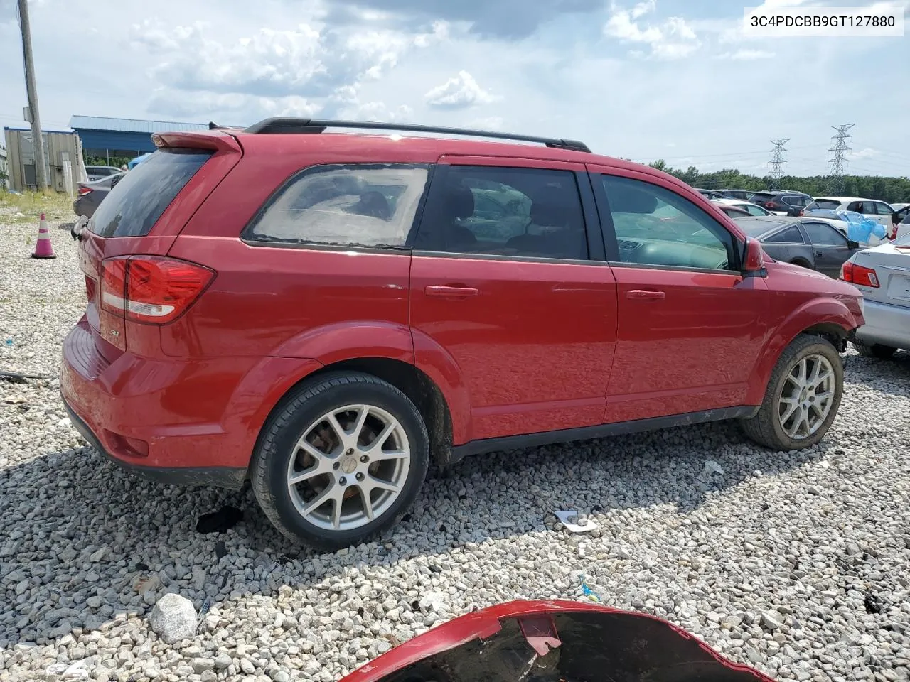 2016 Dodge Journey Sxt VIN: 3C4PDCBB9GT127880 Lot: 62886014