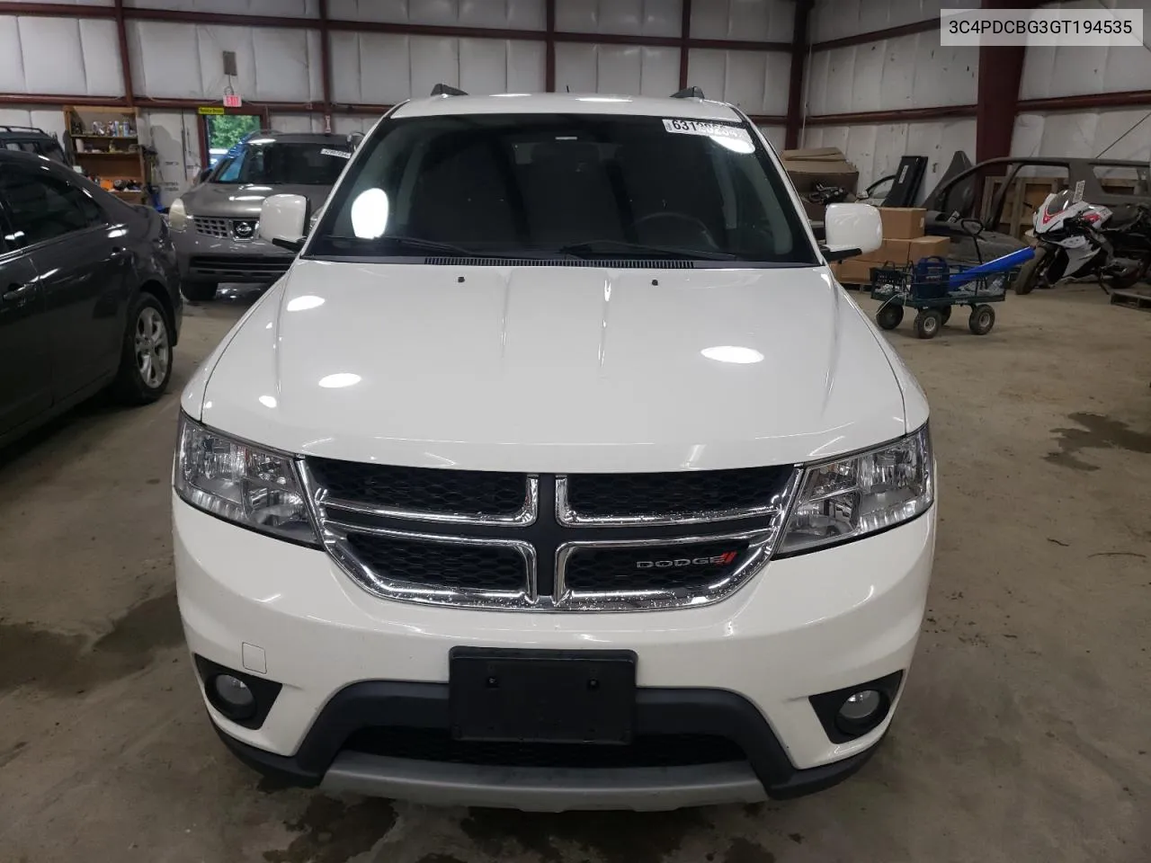 2016 Dodge Journey Sxt VIN: 3C4PDCBG3GT194535 Lot: 63128234