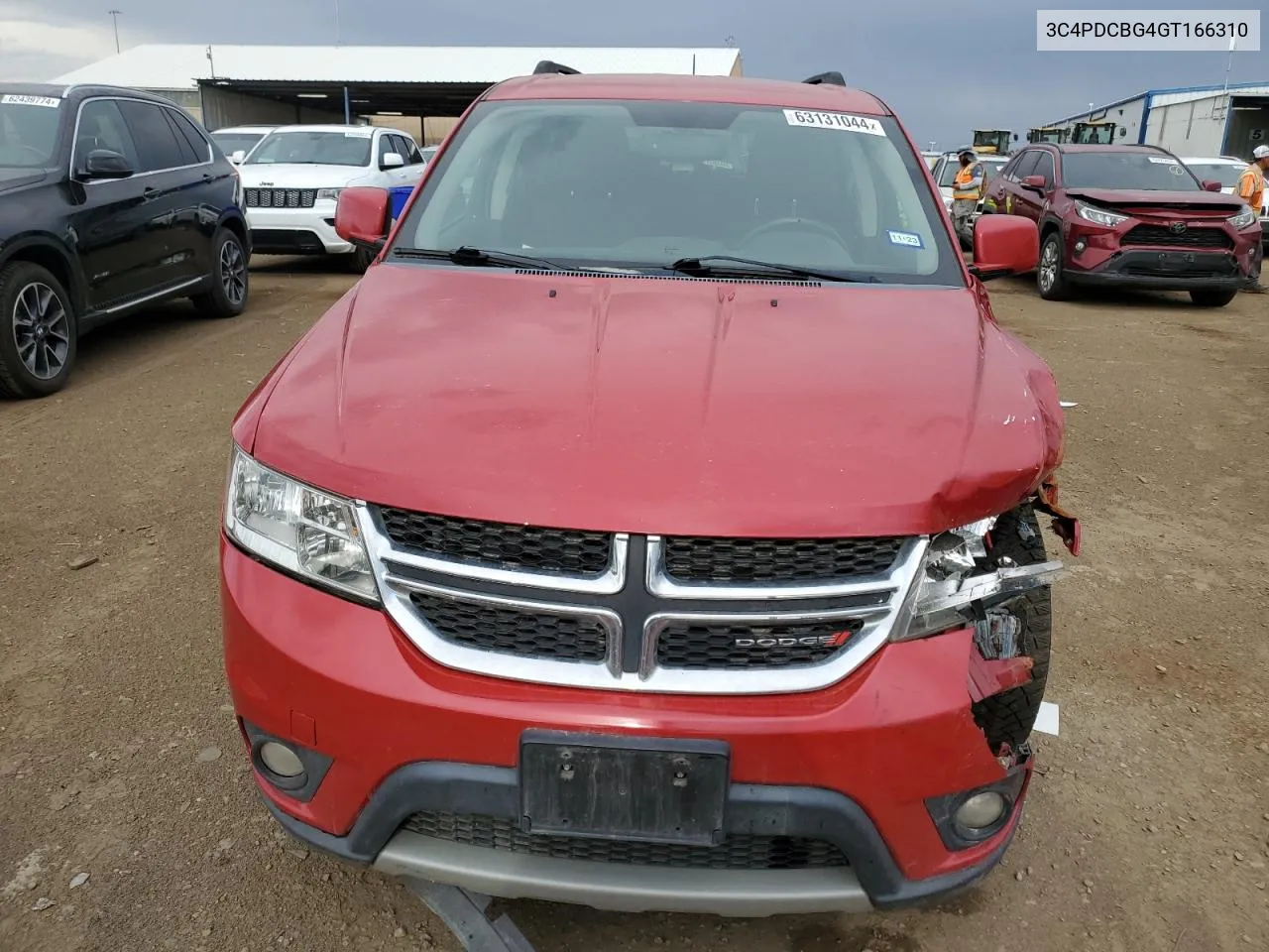 2016 Dodge Journey Sxt VIN: 3C4PDCBG4GT166310 Lot: 63131044