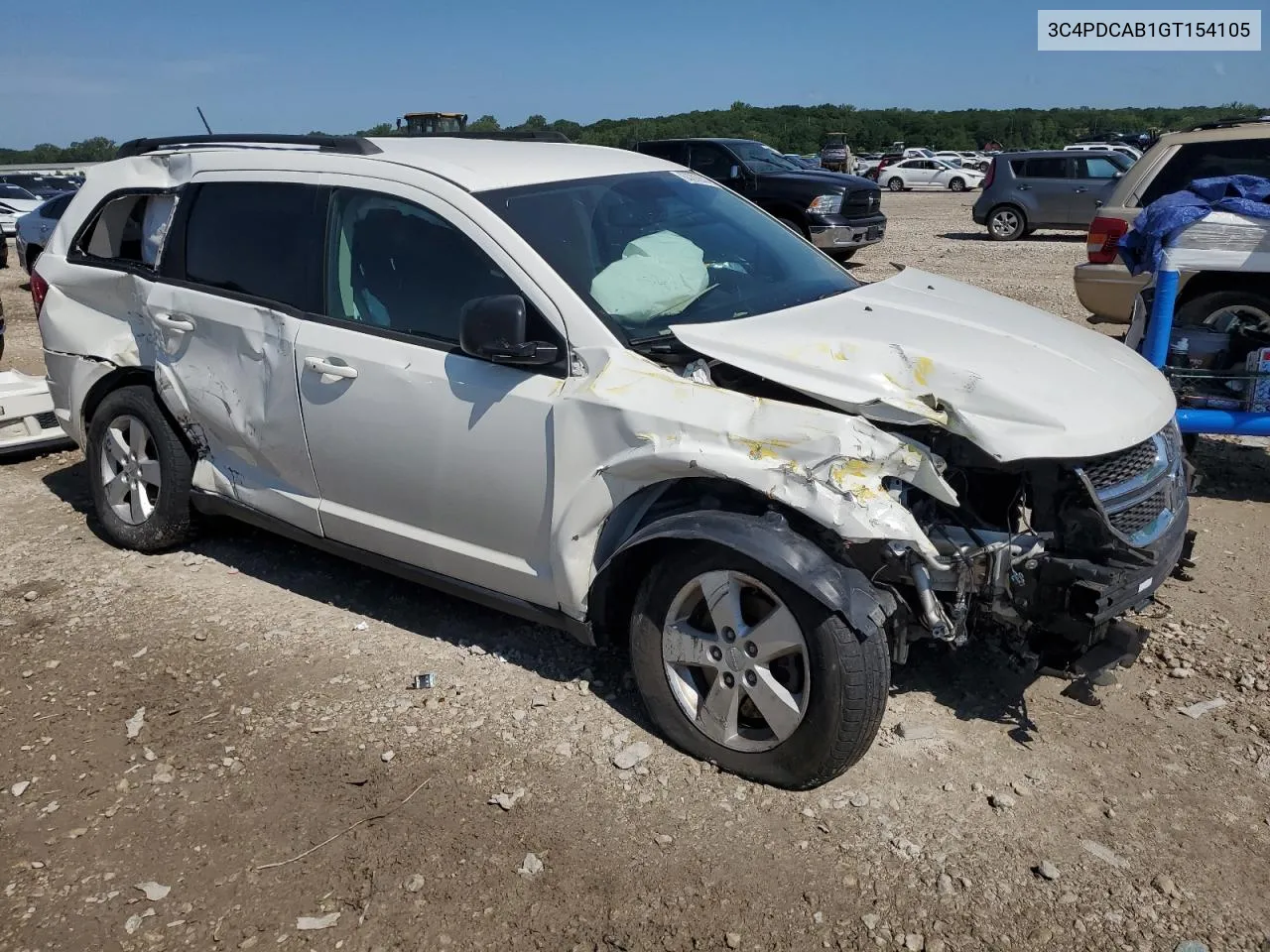 2016 Dodge Journey Se VIN: 3C4PDCAB1GT154105 Lot: 63292614